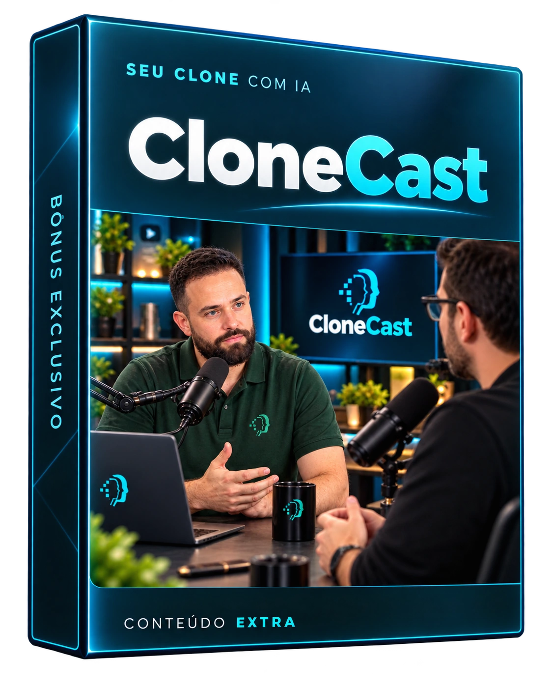 Mockup digital de CloneCast
